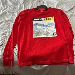 American Eagle Outfitters Red Men's Shirt